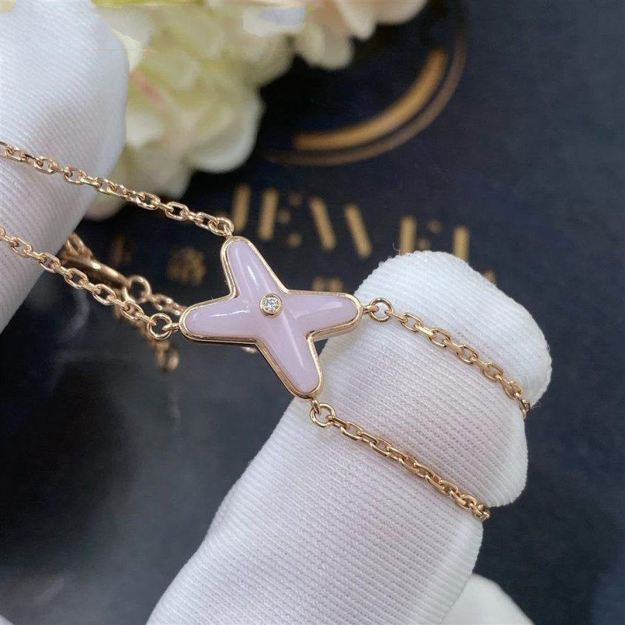 [Vera  Jewelry]JEUX BRACELET PINK MOP PINK GOLD 1 DIAMOND