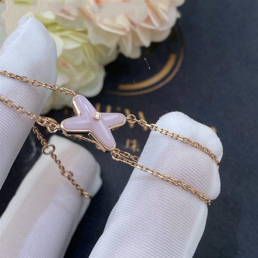 [Vera  Jewelry]JEUX BRACELET PINK MOP PINK GOLD 1 DIAMOND