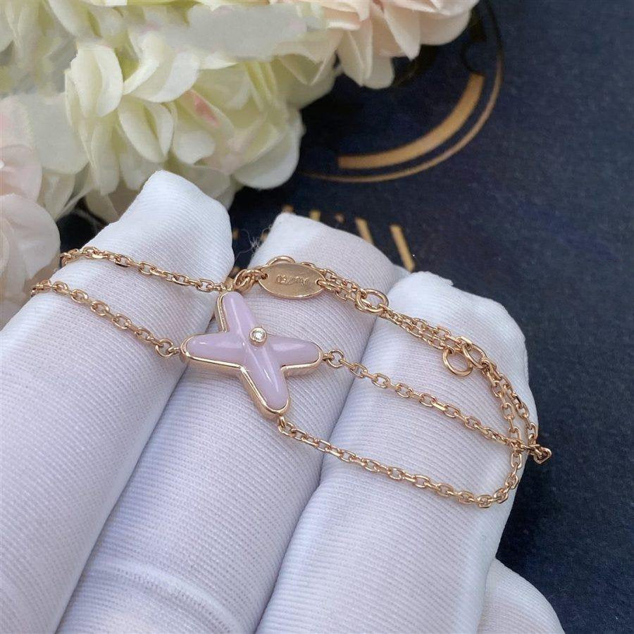 [Vera  Jewelry]JEUX BRACELET PINK MOP PINK GOLD 1 DIAMOND