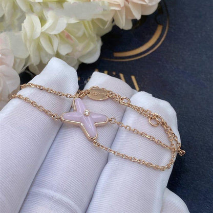 [Vera  Jewelry]JEUX BRACELET PINK MOP PINK GOLD 1 DIAMOND