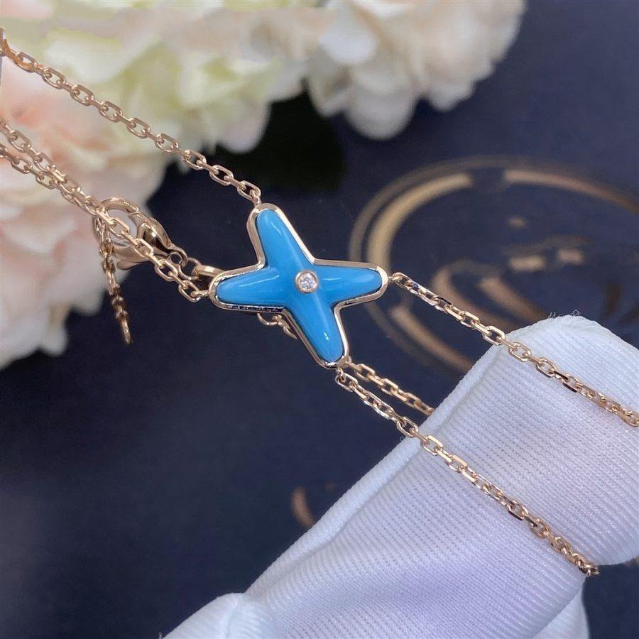 [Vera  Jewelry]JEUX BRACELET TURQUOISE PINK GOLD 1 DIAMOND