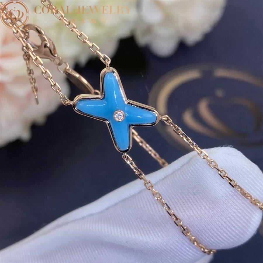 [Vera  Jewelry]JEUX BRACELET TURQUOISE PINK GOLD 1 DIAMOND