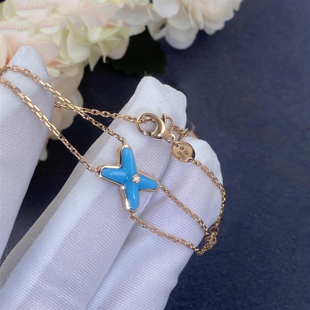 [Vera  Jewelry]JEUX BRACELET TURQUOISE PINK GOLD 1 DIAMOND