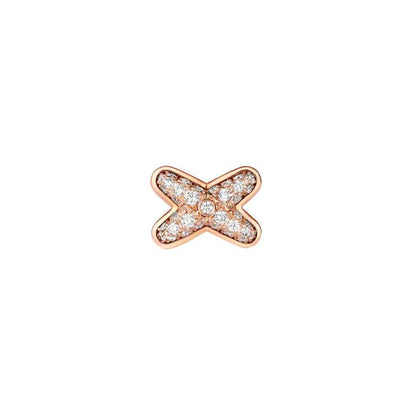 [Vera Jewelry]JEUX DE PINK GOLD DIAMOND EARRINGS