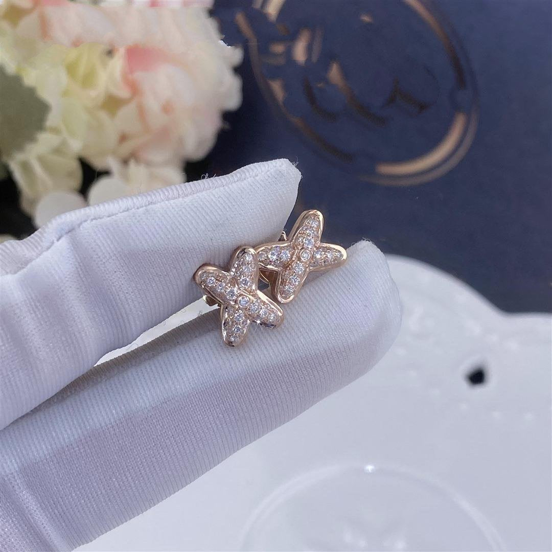 [Vera Jewelry]JEUX DE PINK GOLD DIAMOND EARRINGS
