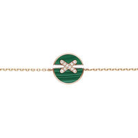 [Vera Jewelry]JEUX DE BRACELET MALACHITE PINK GOLD DIAMONDS