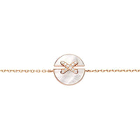 [Vera Jewelry]JEUX DE BRACELET MOP PINK GOLD DIAMONDS