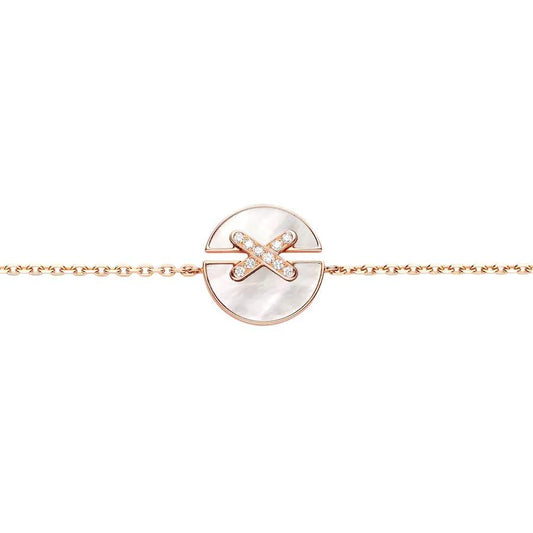 [Vera Jewelry]JEUX DE BRACELET MOP PINK GOLD DIAMONDS