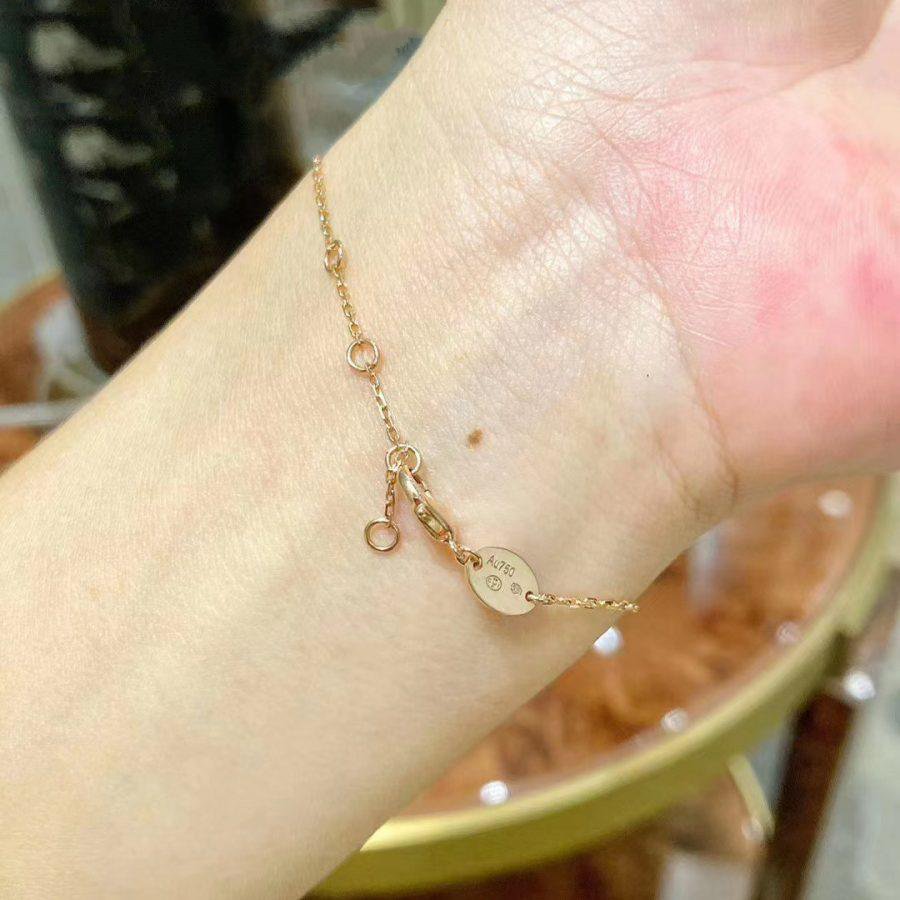 [Vera Jewelry]JEUX DE BRACELET MOP PINK GOLD DIAMONDS