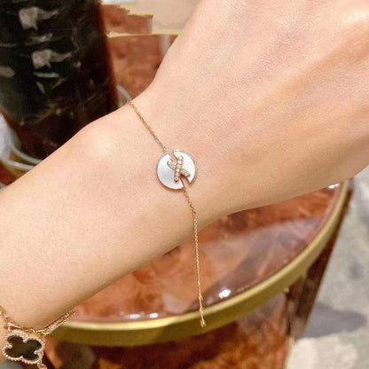 [Vera Jewelry]JEUX DE BRACELET MOP PINK GOLD DIAMONDS