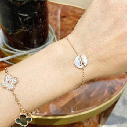 [Vera  Jewelry]JEUX DE BRACELET MOP PINK GOLD DIAMONDS