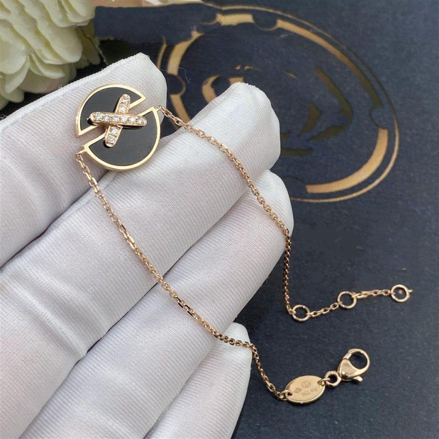 [Vera Jewelry]JEUX DE BRACELET ONYX PINK GOLD DIAMOND