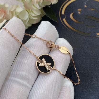 [Vera Jewelry]JEUX DE BRACELET ONYX PINK GOLD DIAMOND