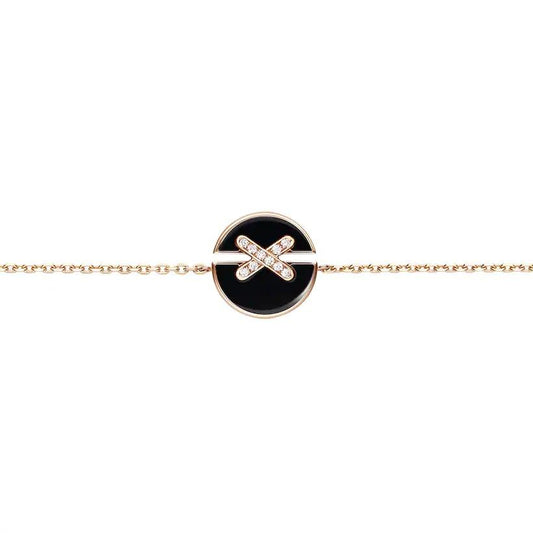 [Vera Jewelry]JEUX DE BRACELET ONYX PINK GOLD DIAMOND