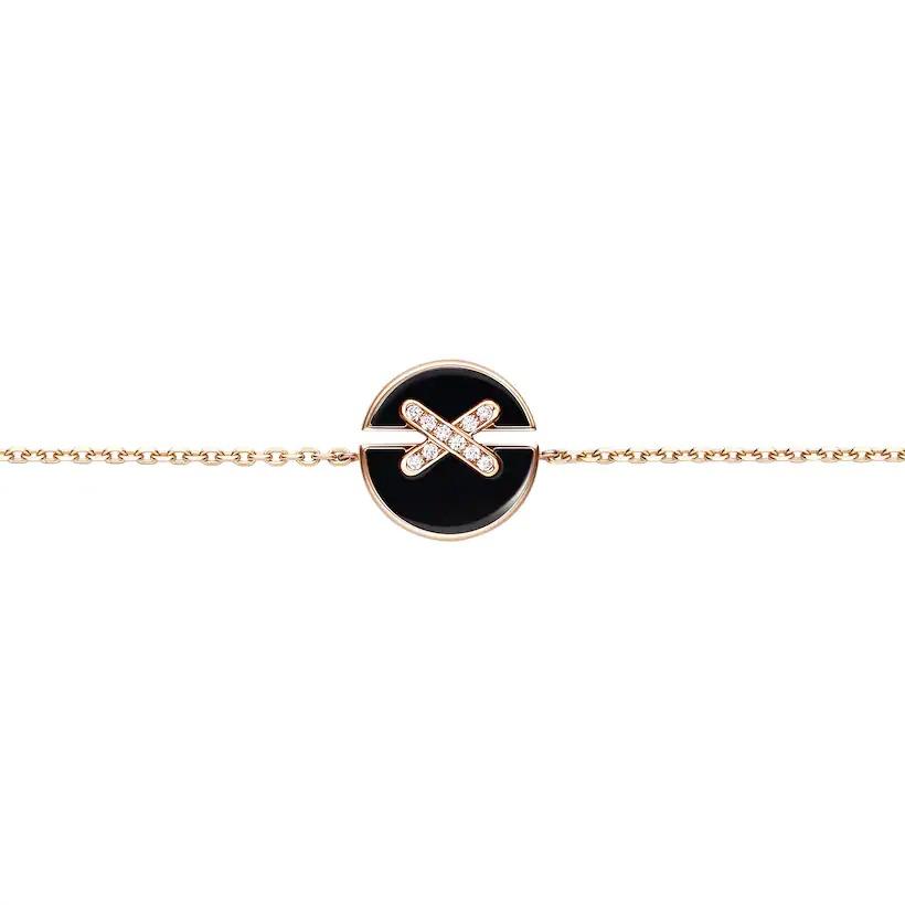 [Vera  Jewelry]JEUX DE BRACELET ONYX PINK GOLD DIAMOND