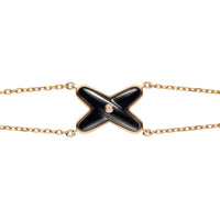[Vera Jewelry]JEUX BRACELET ONYX PINK GOLD 1 DIAMOND