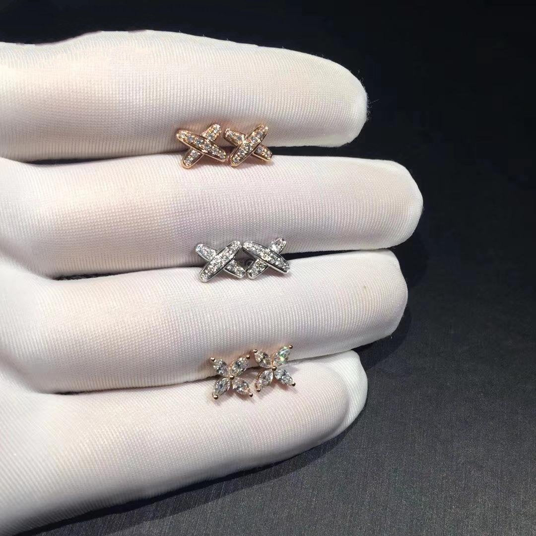 [Vera Jewelry]JEUX DE DIAMOND EARRINGS