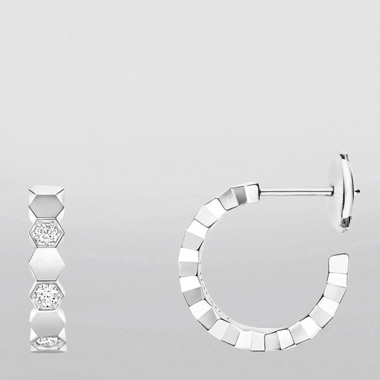 [Vera Jewelry]Hollow Design Four-Leaf Clover Flower Shape Earrings