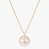 [Vera Jewelry]LUCKY MOVE MM NACRE BLANCHE DIAMOND NECKLACE