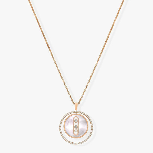 [Vera Jewelry]LUCKY MOVE MM NACRE BLANCHE DIAMOND NECKLACE