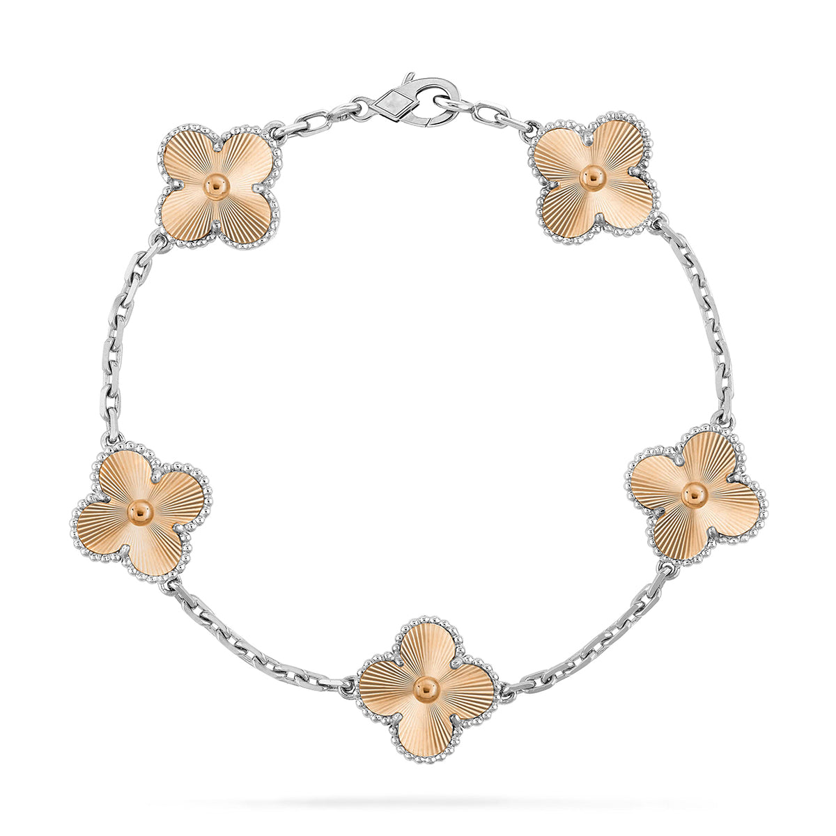 [Vera  Jewelry]LUCKY CLOVER 5-MOTIF BRACELET - LASER COLLECTION