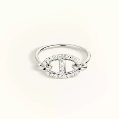 [Vera Jewelry]RONDE SMALL SILVER DIAMOND RING