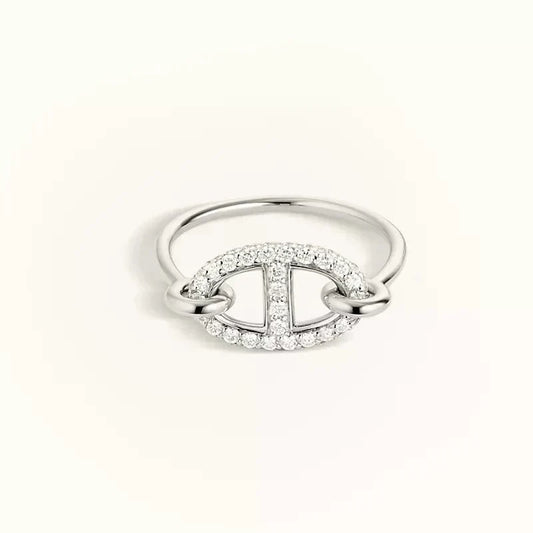 [Vera Jewelry]RONDE SMALL SILVER DIAMOND RING