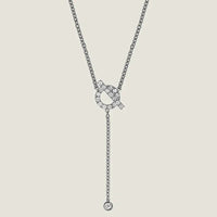 [Vera Jewelry]FINESSE SILVER DIAMOND NECKLACE