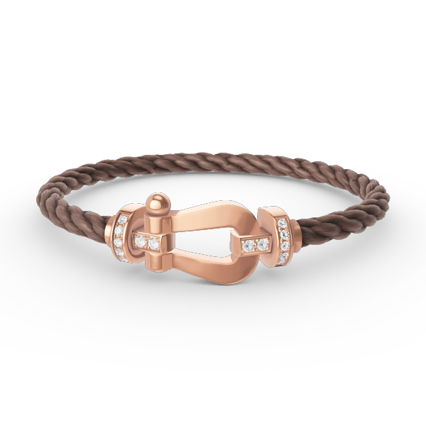 [Vera Jewelry]FORCE LARGE HORSESHOE HALF DIAMOND BRACELET ROSE GOLD