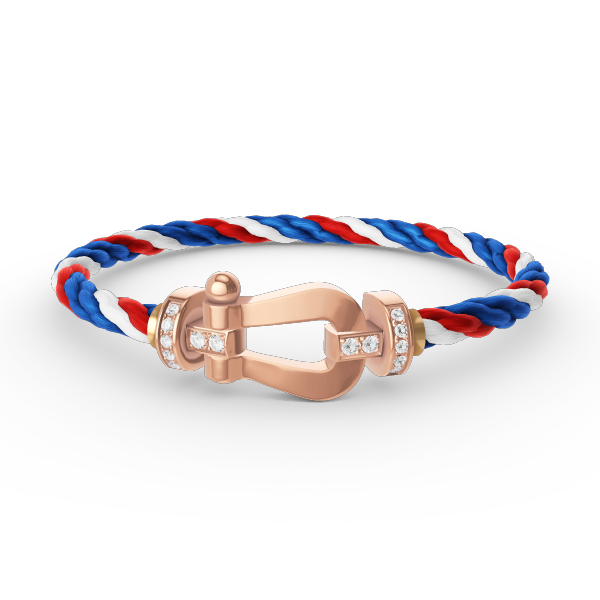 [Vera  Jewelry]FORCE LARGE HORSESHOE HALF DIAMOND BRACELET ROSE GOLD
