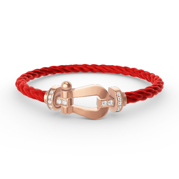 [Vera Jewelry]FORCE LARGE HORSESHOE HALF DIAMOND BRACELET ROSE GOLD