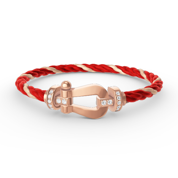 [Vera Jewelry]FORCE LARGE HORSESHOE HALF DIAMOND BRACELET ROSE GOLD