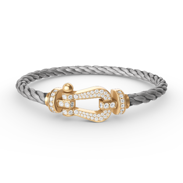 [Vera Jewelry]FORCE LARGE HORSESHOE FULL DIAMOND BRACELET GOLD