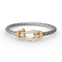 [Vera Jewelry]FORCE LARGE HORSESHOE FULL DIAMOND BRACELET GOLD