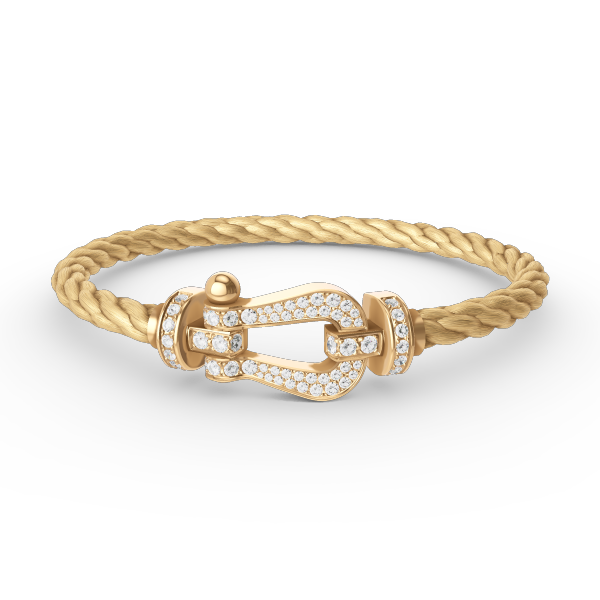 [Vera  Jewelry]FORCE LARGE HORSESHOE FULL DIAMOND BRACELET GOLD