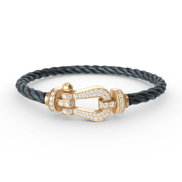 [Vera  Jewelry]FORCE LARGE HORSESHOE FULL DIAMOND BRACELET GOLD