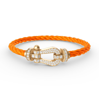 [Vera Jewelry]FORCE LARGE HORSESHOE FULL DIAMOND BRACELET GOLD