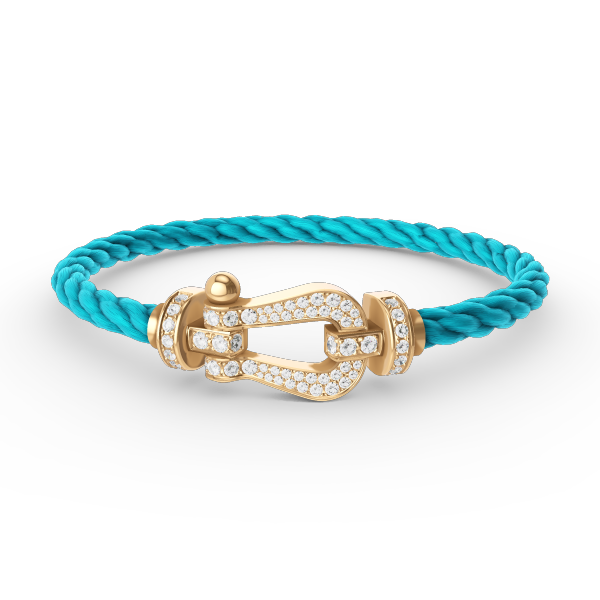 [Vera Jewelry]FORCE LARGE HORSESHOE FULL DIAMOND BRACELET GOLD