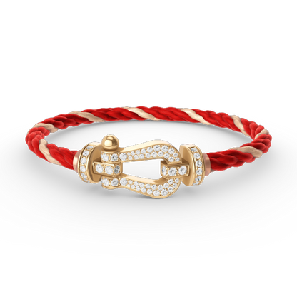 [Vera Jewelry]FORCE LARGE HORSESHOE FULL DIAMOND BRACELET GOLD