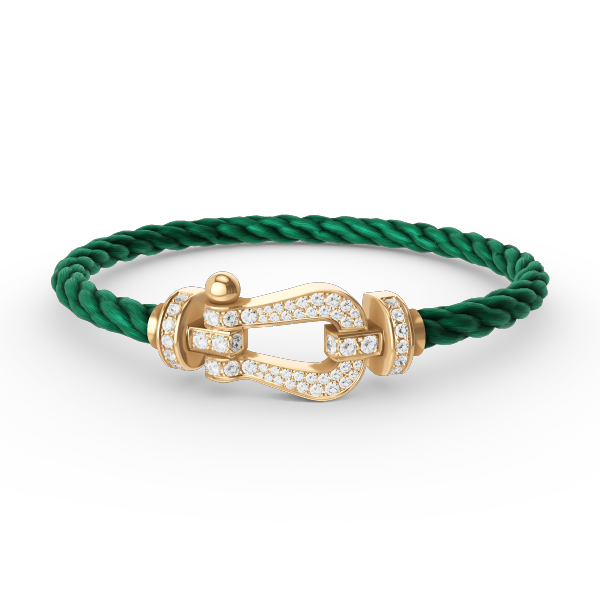 [Vera Jewelry]FORCE LARGE HORSESHOE FULL DIAMOND BRACELET GOLD