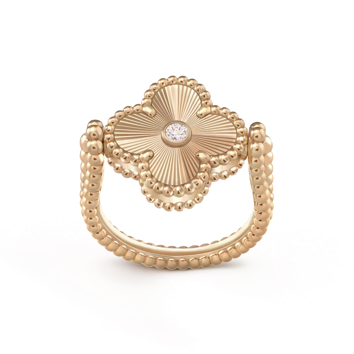 [Vera  Jewelry]CLOVER RIVERSIBLE ROSE GOLD RING