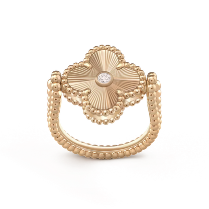 [Vera  Jewelry]CLOVER RIVERSIBLE ROSE GOLD RING