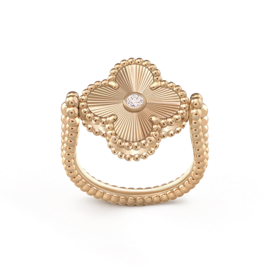 [Vera  Jewelry]CLOVER RIVERSIBLE ROSE GOLD RING