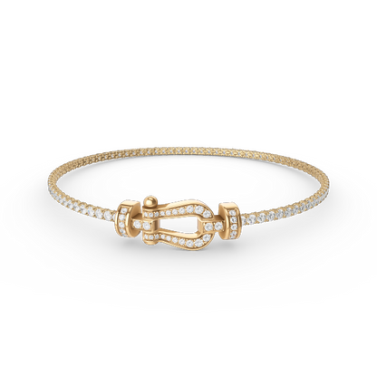 [Vera  Jewelry]FORCE  HORSESHOE  DIAMOND TENNIS BRACELET