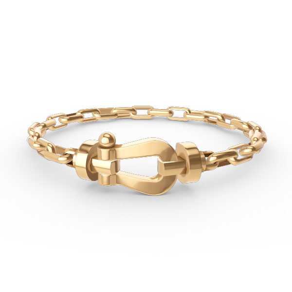 [Vera Jewelry]FORCE LARGE HORSESHOE CLASP  METAL BRACELET