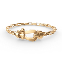 [Vera Jewelry]FORCE LARGE HORSESHOE CLASP  METAL BRACELET