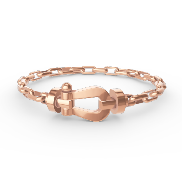 [Vera Jewelry]FORCE LARGE HORSESHOE CLASP  METAL BRACELET