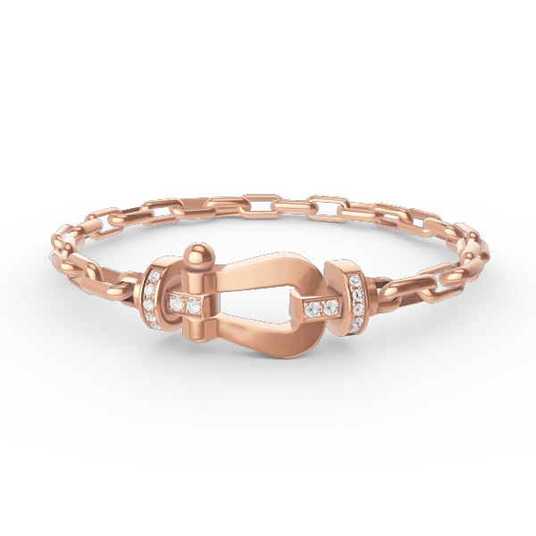 [Vera  Jewelry]FORCE LARGE HORSESHOE CLASP  METAL BRACELET