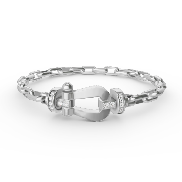 [Vera Jewelry]FORCE LARGE HORSESHOE CLASP  METAL BRACELET