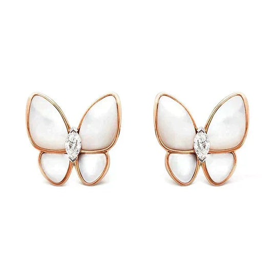 [Vera Jewelry]BUTTERFLY MOP DIAMOND EARRINGS